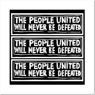 People United Never Defeated Posters and Art
